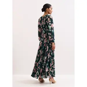 Phase Eight Rosa Floral Teal Maxi Dress 